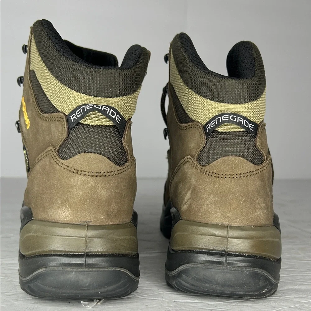 Lowa Brown and Yellow Hiking Boots